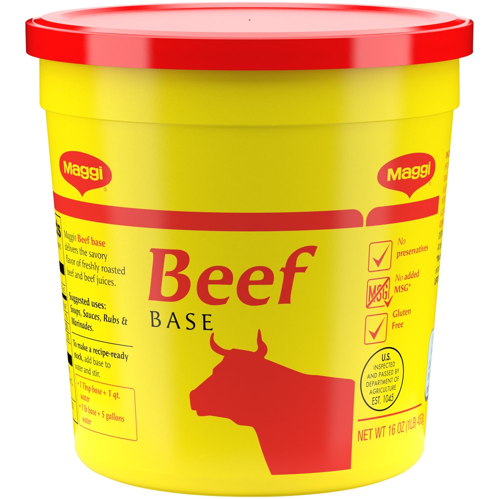 Maggi Beef Base, Seasoned Beef Paste with No Added MSG, Gluten Free, 1