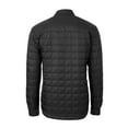 thumbnail image 3 of Men's Cutter & Buck Black Tampa Bay Rays Rainier PrimaLoft- Eco Insulated Quilted Full-Zip Shirt Jacket, 3 of 3