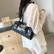 thumbnail image 4 of Bolso de hombro de cuero para mujer Bolso de axila con bolsillos Bolsos con asa superior Bolso de mano, 4 of 7