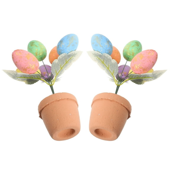 FRCOLOR  2 Pcs Easter Outdoors Ornament Toy Inflatable Egg Toddler Baby