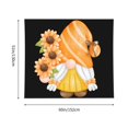 thumbnail image 3 of Pofeuu Sunflower Gnomes 2 Print Wall Tapestry Decoration Wall Hanging Tapestry 60 x 51 Inch, 3 of 6