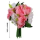 thumbnail image 4 of Ramo de simulación de flor de peonía artificial de 10 cabezas, fiesta de boda, decoración floral para el hogar, flor falsa, blanco rosa Advancent HA7016-01B, 4 of 6