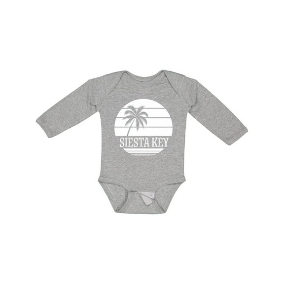 Inktastic Siesta Key Florida Beach Trip Boys or Girls Long Sleeve Baby Bodysuit