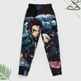 thumbnail image 4 of Demon Slayer Kids' Sweatshirt & Pants Set 2 Pcs Tracksuit Outfit Casual Pullover Hoodie Sweatpants for Daily & Travel 130CM, 4 of 8