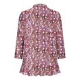 thumbnail image 4 of Birdeem Womens Non Positioning Printed Fashionable Loose Lace Cardigan Top, 4 of 4