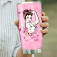 thumbnail image 6 of Breast Cancer Accessories Gifts for Women, Inspirational/Breast Cancer Awareness Gifts Tumbler, After Breast Surgery Stainless Steel Insulated Coffee Cup 20oz, 6 of 6
