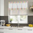 thumbnail image 5 of Valances for Windows, Decorative Rod Pocket Window Valance Curtains, Short Curtain Drapes for Kitchen/Bathroom/Living Room, 2 Panels, 42" W x 12" L, 5 of 8