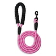 thumbnail image 2 of Vibrant Life 6' Padded Handle Reflective Rope Leash, Pink and White, M/L, 2 of 9