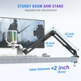 thumbnail image 6 of FIFINE Gaming Microphone with Boom Arm for PC Computer PS5 PS4 , USB Streaming Microphone Kit with RGB, Condenser, Mute Button, Gain Control for Recording-A6TW, 6 of 10
