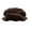Brown, variant on Women Soft Satin Big Puffy Bucket Hat, Wavy Curved Brim Lightweight Foldable Casual Travel Sun Hat