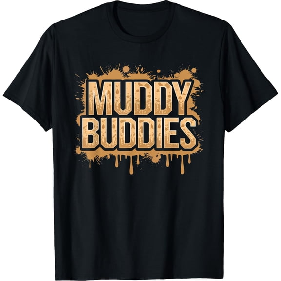 Playful Comfort Tee - Mud Race Mud Run Outdoor Runner Muddy Buddies Black Small Crew Neck T-Shirt