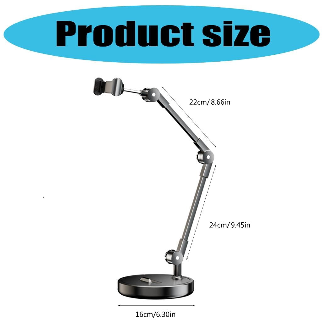Overhead Camera Phone Mount for Desk,Photography Stand Tripod for Smartphone Video Recording Phone Holder
