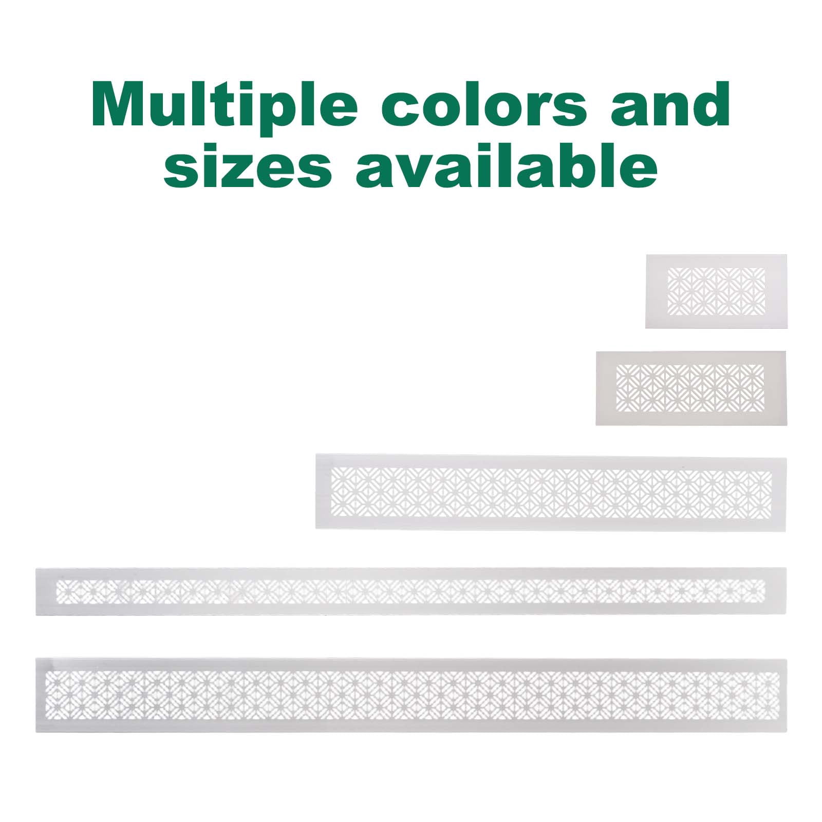 Uxcell 20 x 3 Inch Door Air Vent Cover, 1 Set Heavy Duty Aluminum Ventilation Cover Louvered with 4 Mounting Screws for Cabinet Wardrobe Door, Matte color