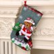 thumbnail image 1 of Calcetines de Feliz Navidad, saco de adornos de árbol de Navidad, bolsa de dulces de regalo, telas lindas con múltiples estilos para elegir, 1 of 4