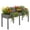 Gray, variant on CONCETTA Wooden Raised Garden Bed - Elevated Planter Box with Drainage & Liner, 34" x 18" x 30" for Backyard/Patio/Balcony (Gray)