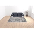 thumbnail image 4 of HomeRoots 531561 9 x 12 ft. Gray Medallion Power Loomed Rectangle Area Rug, 4 of 5