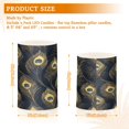 thumbnail image 6 of Yayeee Flameless Candles with Remote Flickering Battery Operated Multi Color Changing, Peacock Feathers Pattern, 6 of 7