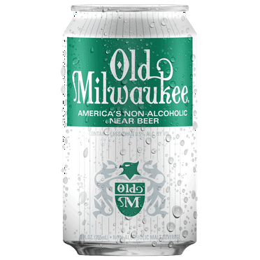 Old Milwaukee (Pack of 24) Non Alcoholic 12oz Cans Beer Brewed For That Wonderful World Of Leisure (Includes 24 Individual 12oz Old Mil Cans)