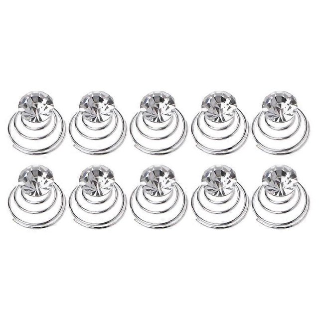 10pcs Wedding Pearls Flower Hairpins Swirl Spirals Twist Tiara Hair Jewelry