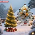 thumbnail image 3 of Metal Hanging Christmas Tree Wind Decorations - Artistic Garden Spinners with Symmetrical Design for Yard & Garden Decor, 3 of 7