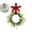 A, variant on Spring Small Wreath for Front Door 12.99inch Artificial Wreath with Colorful Flowers and Checkered Bow Hanging Rope Year Round Wreaths for Home Decoration