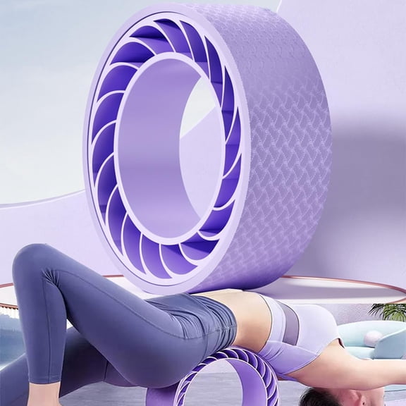 Curve magic wheel：Fit Prop Foam Padded Back Stretcher Wheel with Center Spine Cradle，Yoga Wheel for Improving Yoga Poses, Backbends Balance Stretching PainEssential high-value fitness tool