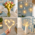 4 Pack 120 LED Firework String Lights, Rechargeable, 8 Modes ...