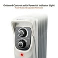 thumbnail image 6 of Comfort Zone 1,500W Electric Oil-Filled Radiator Space Heater, Thermostat, Tip-Over & Overheat Protection, 6 of 7