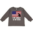 thumbnail image 3 of Inktastic Military Uncle is my Hero US Flag Boys or Girls Long Sleeve Toddler T-Shirt, 3 of 5