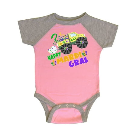 

Inktastic Happy Mardi Gras Monster Truck with Beads Gift Baby Boy or Baby Girl Bodysuit