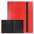thumbnail image 1 of Uxcell 9 Pocket Trading Card Binder, PU Cover Card Collection Binder 360 Side Loading Card Binder Card Album Folder for TCG, Game Cards, Sports Cards(Red), 1 of 7