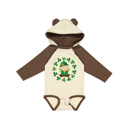 

Inktastic St Patricks Irish Leprechaun Gift Baby Boy or Baby Girl Long Sleeve Bodysuit