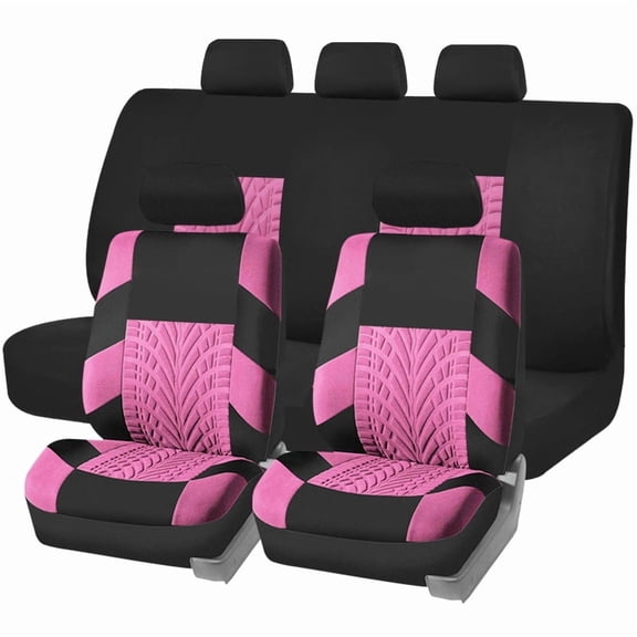 Autoking Cover Universal Car Seat Covers Polygon Embroidery Seat Cover Fit For Most Car Beige