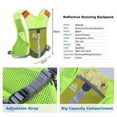 thumbnail image 4 of AONIJIE Chaleco ultraligero para correr con tira reflectante Mochila de hidratación transpirable para senderismo, camping, maratón, carrera ciclista (gris con 2 botellas de agua de 250 ml), 4 of 5