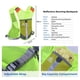 thumbnail image 4 of AONIJIE Chaleco ultraligero para correr con tira reflectante Mochila de hidratación transpirable para senderismo, camping, maratón, carrera ciclista (gris con 2 botellas de agua de 250 ml), 4 of 5