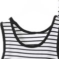 thumbnail image 5 of Short Sets Women 2 Piece Outfits Summer,Womens Two Piece Striped Set Sleeveless Round Neck Top and Wide Leg Pants Matching Sets, 5 of 5