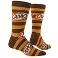 thumbnail image 5 of Cool Socks – A&W Root Beer Stripes Crew Socks – Official Licensed Novelty Unisex Socks – Large Size, 5 of 6