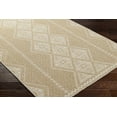 thumbnail image 2 of Hauteloom Olina Moroccan Outdoor Area Rug for Living Room, Patio, Terrace - Traditional Trellis Diamond Carpet - Beige, Cream - 5'2" x 7', 2 of 7