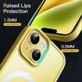 thumbnail image 6 of JETech Magnetic Case for iPhone 14 6.1-Inch Compatible with MagSafe, Translucent Matte Back Slim Shockproof Phone Cover (Yellow), 6 of 6