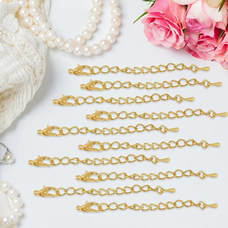 10X Gold Silver Necklace Bracelet Extender Chain Anklet Chain