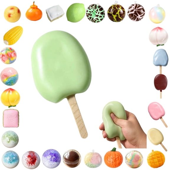 Crispy Ice Cream Squishy Fidget Toys Realistic Food Squeeze Item For Relaxation And Desk Display