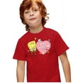 thumbnail image 2 of Spongebob Be My Valentine Kids T Shirt for Youth Toddler Boys and Girls, 2 of 5
