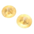 thumbnail image 4 of Hand Cymbal Gong, 2 Pcs Smoothly Hand Cymbals Copper Wooden Handle Fine Made  For Performance, 4 of 8