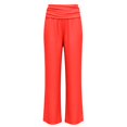 thumbnail image 4 of Yuhangmm Women's Pants Casual Elastic Waist Wide Leg Pants Stretchy Comfortable Trousers For Everyday Wear Versatile Outfits Women Breathable Soft Flowy Orange M, 4 of 6