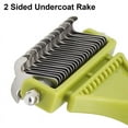 thumbnail image 3 of yueXinCh 2 Pcs Green Pink 2 Sided Undercoat Rake for Dogs & Cats, 3 of 7