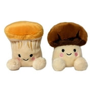 Set of 2 JACKIE CHANTRELLE & UMAMI SHIITAKE Palm Pals 5" Stuffed Plush, Aurora