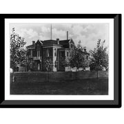 Historic Framed Print, Freemont County Court House, Lander, Wyo., 17-7/8" x 21-7/8"