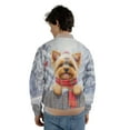 thumbnail image 5 of Playful Shiba Inu Welcomes Winter Snowy Day with Cardinal Bird All Over Print 3D Baseball Jacket Yorkie Dog Lover Gifts Bomber Jacket Softball - 12017, 5 of 6