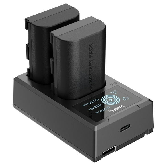 SmallRig 2x LP-E6NH 14.69Wh 7.2V 2040mAh Camera Battery and Dual Charger Kit