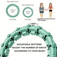 thumbnail image 2 of 1pc Smart Fitness Hoop, Fitness Weight Loss Gear, With Detachable Knots & Adjustable Weight, 2 of 5
